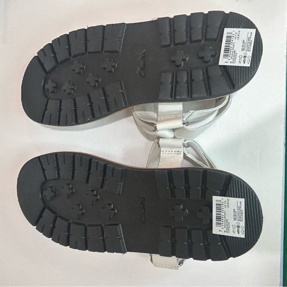 Clarks Womens Orianna Sporty White Leather Sandal - Picture 6 of 6
